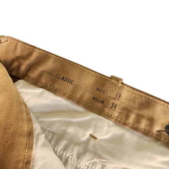 Eddie Bauer Mens Classic Fit Legendwash Pants Size 38 X 34 Saddle Khaki Cotton - Picture 8 of 15